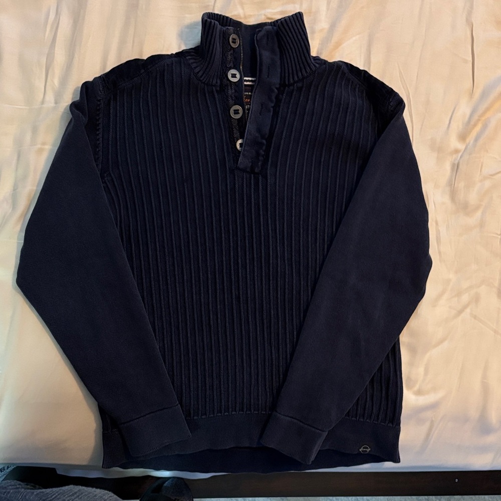 Weatherproof Men's Dark Blue Turtleneck Sweater